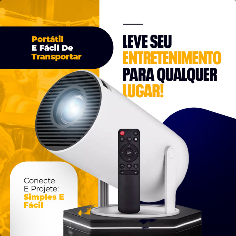 Projetor Smart Portátil Several Importados Full Hd 4k Android 11 Wi-fi Bluetooth Mini Projetor Home Theater Cinema Em Casa Cor Branco Imagem Nítida Som Potente Compatível Com Diversos Dispositivos