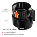 Fritadeira Elétrica Ar Af-35-bf Air Fryer 3,5l Preta Mondial