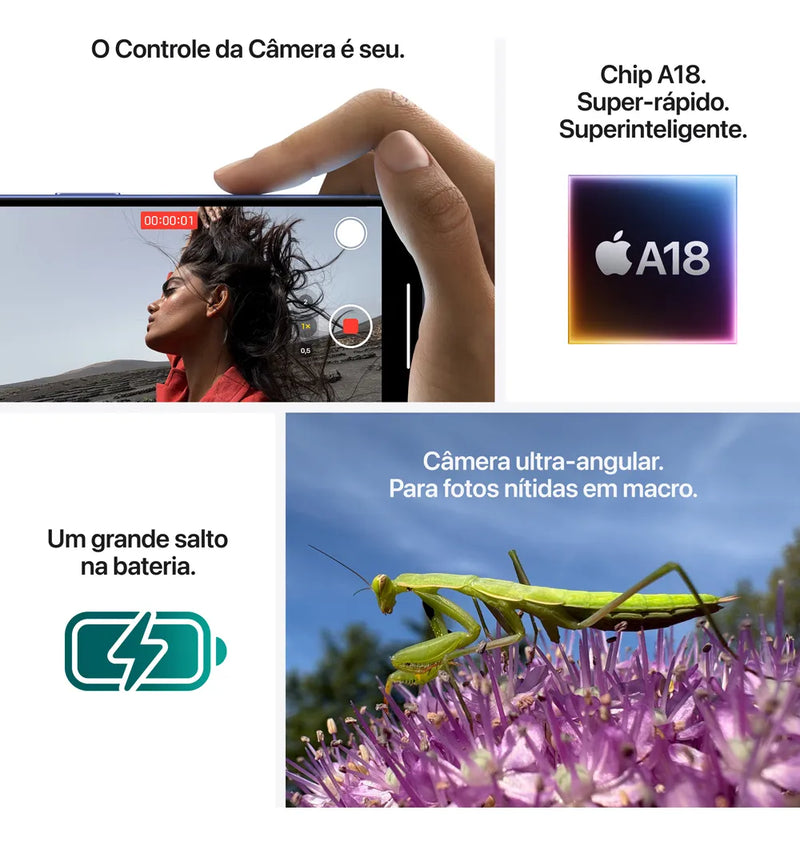 Apple iPhone 16 (128/256/512 GB) - Distribuidor Autorizado