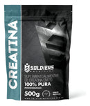 Creatina Monohidratada 500g Soldiers Nutrition 100% Pura Importada Alta Performance Músculo Treino
