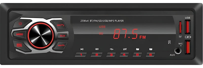 MP3 Player First Option 6688 Som Automotivo Radio Bluetooth 25W FM USB Pen Drive BT Carro Caminhonte 1 Din Caixa Bob Saida RCA