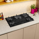 Cooktop Mueller 5 bocas Preto com Queimador Tripla chama