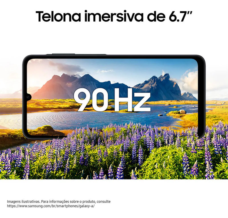 Celular Samsung Galaxy A07 128gb, 4gb, Câmera 50mp, Tela 6.7 , Proteção Ip54, Processador 6nm - Violeta