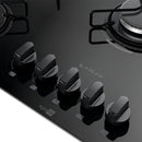 Cooktop 5 Bocas A Gás Atlas Agile Up Mega Chama Preto