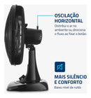 Ventilador de Mesa 40cm Super Power Mondial 140W - VSP-40-B
