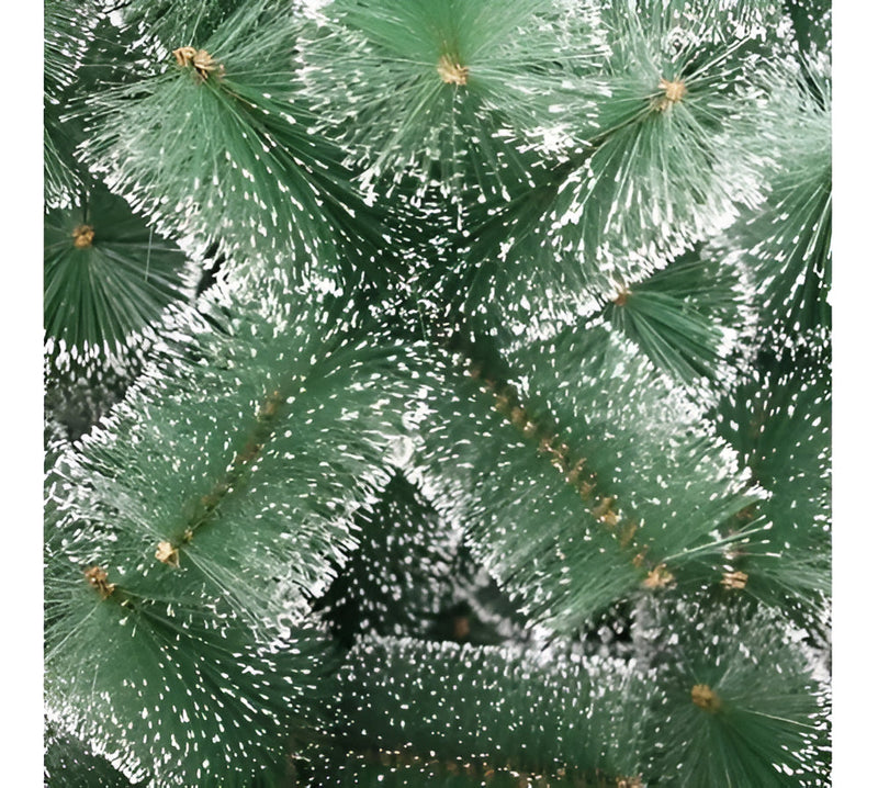 Árvore Pinheiro De Natal Luxo Verde E Neve 2,10m 566 Galhos Cor Verde Com Floco de Neve