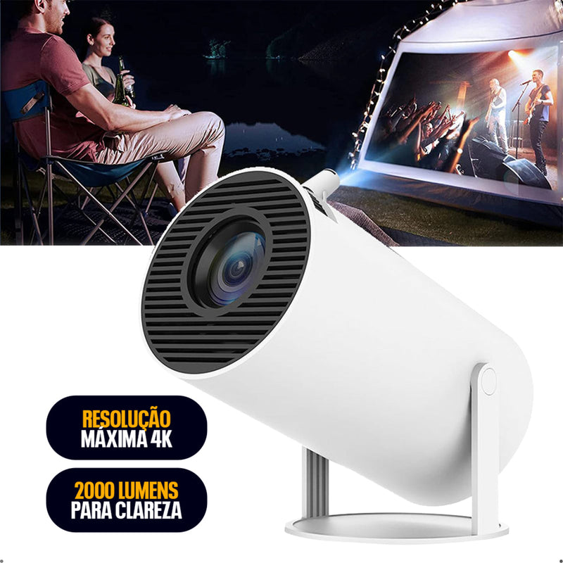 Projetor Smart Portátil Several Importados Full Hd 4k Android 11 Wi-fi Bluetooth Mini Projetor Home Theater Cinema Em Casa Cor Branco Imagem Nítida Som Potente Compatível Com Diversos Dispositivos