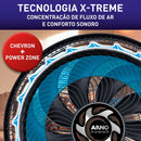 Ventilador De Mesa Arno 40cm X-treme 160w Ve94 40 Cm Preto Preto Plástico