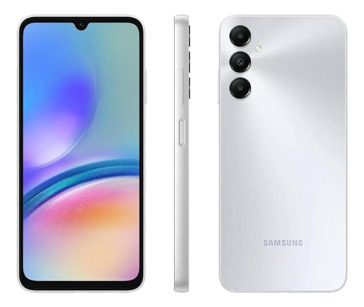 Samsung Galaxy A05s 128 GB Dual SIM Tela Infinita de 6,7'' Cor Prata 6 GB RAM