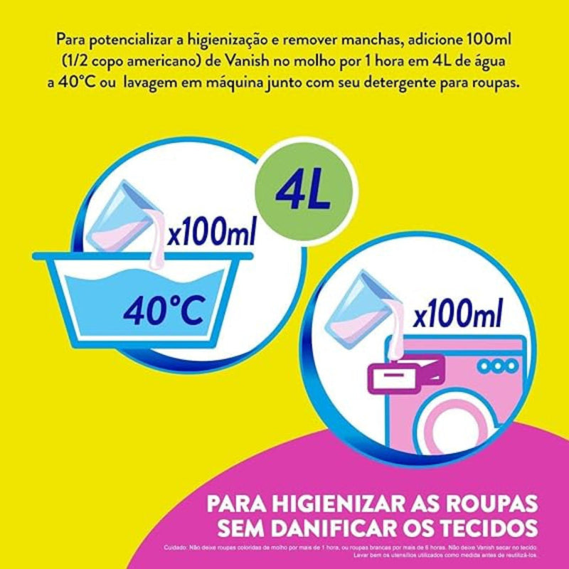 Tira Manchas Vanish Líquido Multiuso para Roupas Coloridas Pro Line 5L