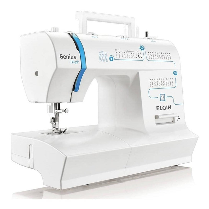 Máquina De Costura Elgin Jx-4035 Genius Plus 31 Pontos Cor Branco