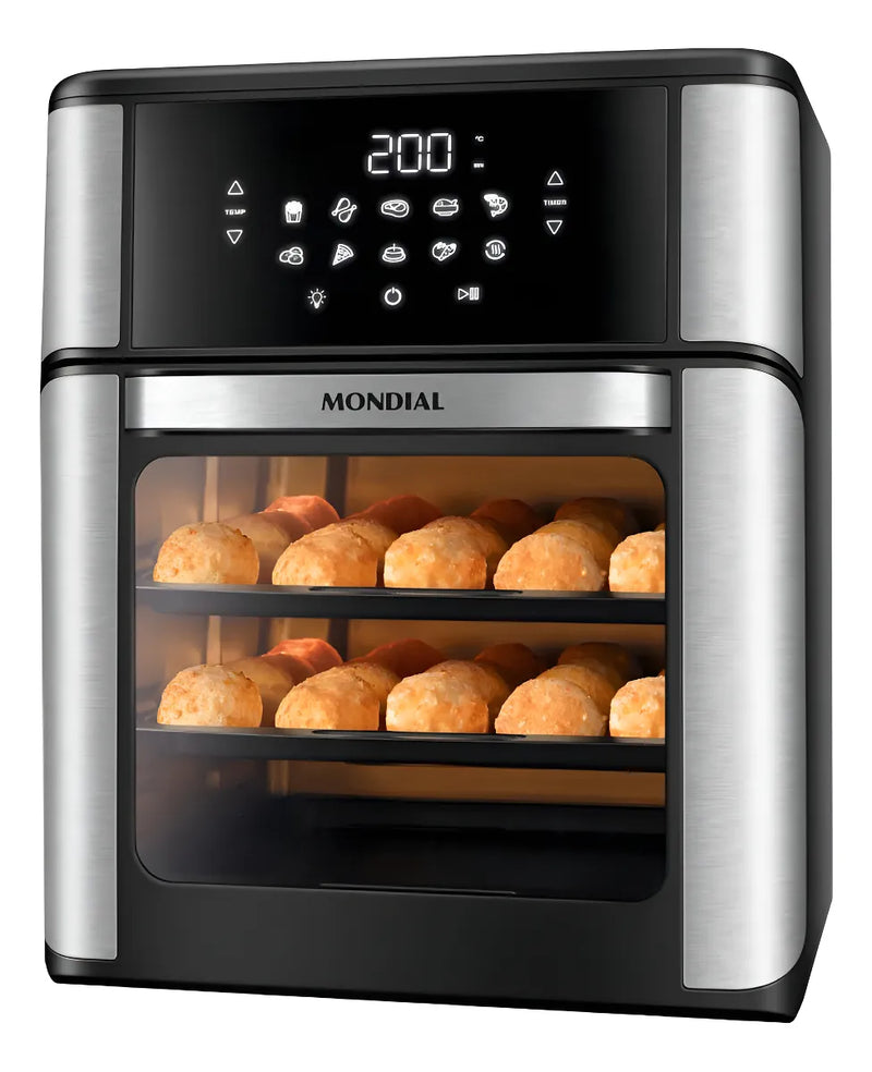 Fritadeira Air Fryer Forno Oven 12L, Mondial, 2200W - AFON-12L-BI
