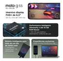 Smartphone Motorola Moto g55 5G - 256GB 16GB (8GB RAM+8GB Ram Boost) e Camera 50MP com AI NFC Tela 6.5" com Superbrilho - Rosa