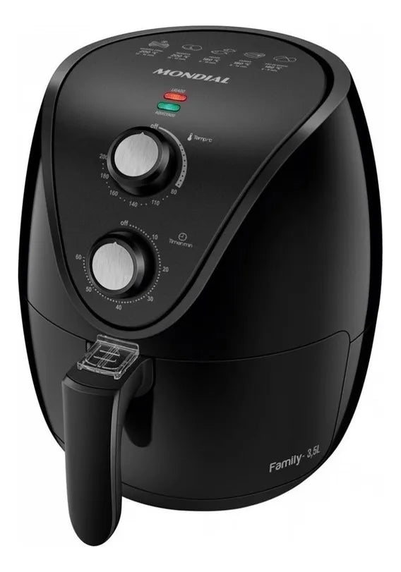 Fritadeira Elétrica Ar Af-35-bf Air Fryer 3,5l Preta Mondial