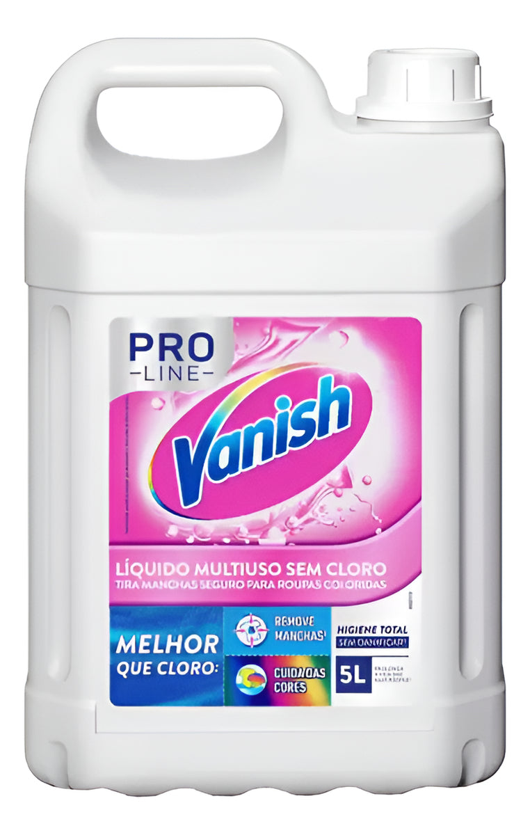 Tira Manchas Vanish Líquido Multiuso para Roupas Coloridas Pro Line 5L