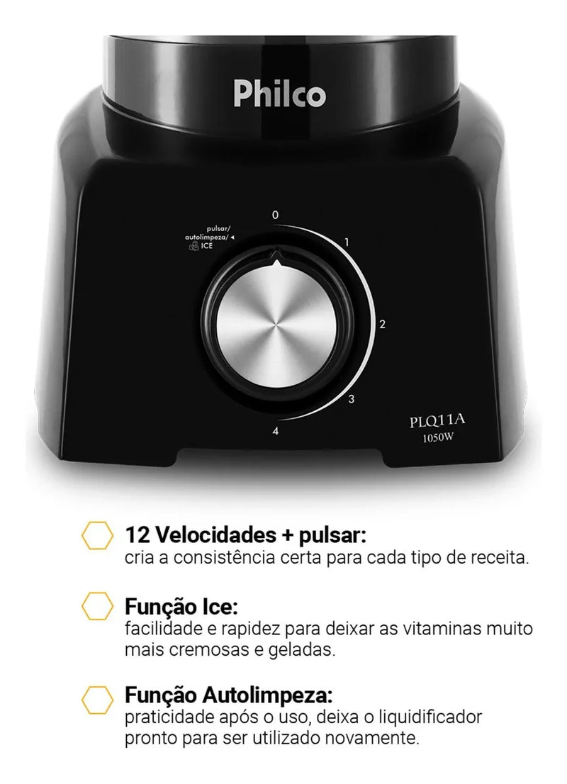 Liquidificador Philco PLQ11A 2,7L 1050W