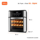 Fritadeira Air Fryer Forno Oven 12L, Mondial, 2200W - AFON-12L-BI