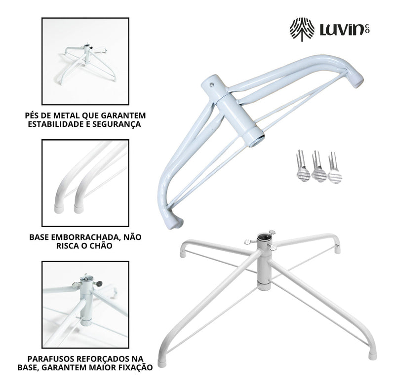 Chibrali Imperial Árvore De Natal Luxo Pinheiro Neve 2,10m 1.062 Galhos Cor Nevada