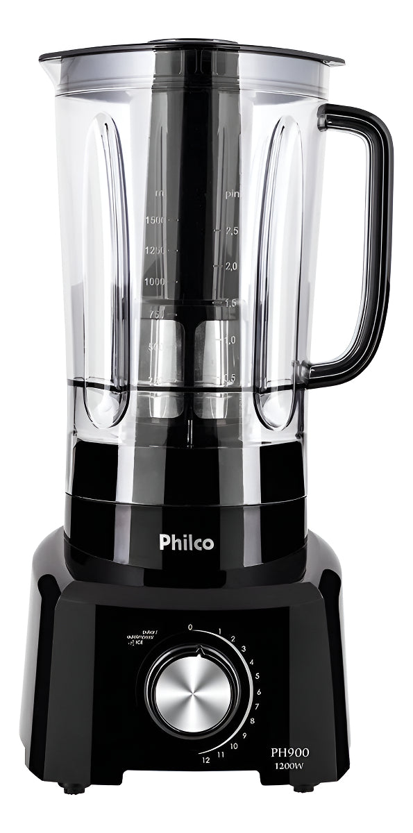 Liquidificador Philco PH900 3 Litros Com 12 Velocidades e Pulsar Potência de 1200W Cor Preto