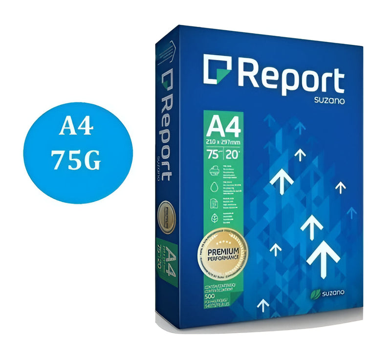 Papel A4 Sulfite Cor Branco 75g 500 Folhas Premium Resma