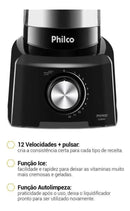 Liquidificador Philco PH900 3 Litros Com 12 Velocidades e Pulsar Potência de 1200W Cor Preto
