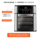Fritadeira Air Fryer Forno Oven 12L, Mondial, 2200W - AFON-12L-BI
