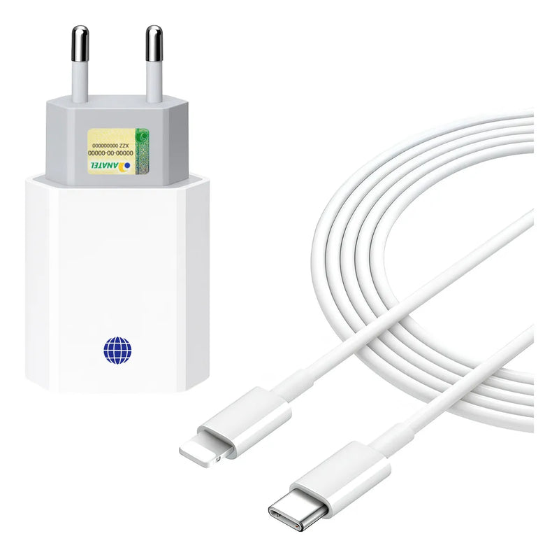 Carregador Compativel Com iPhone 8 X Xr 11 12 13 14 Pro Max Turbo Fonte Tipo C Boyu Cell