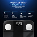 Balança Digital Corporal Bioimpedância Aplicativo Bluetooth Relaxmedic