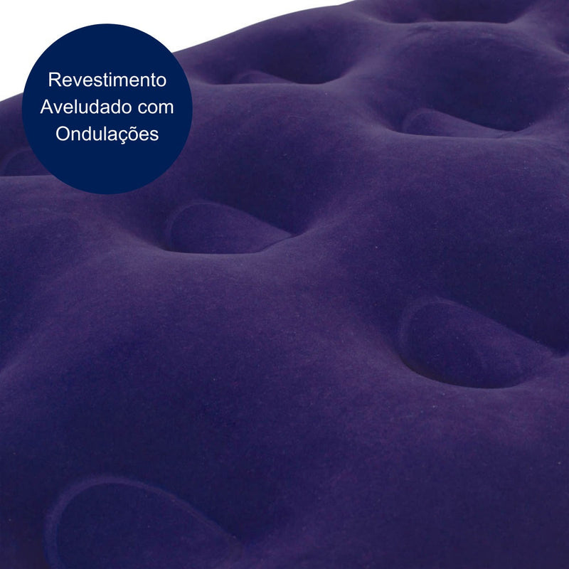 Colchão Inflável Casal Com Inflador Acoplado Multiuso - Mor