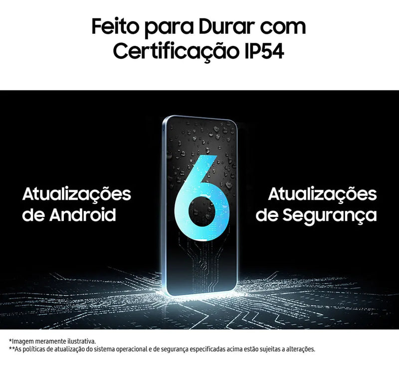 Celular Samsung Galaxy A16 5g, 128gb + 4gb Ram, Câmera De Até 50mp, Tela 6.7 , Nfc, Ip54, Bateria 5000 Mah Azul Escuro