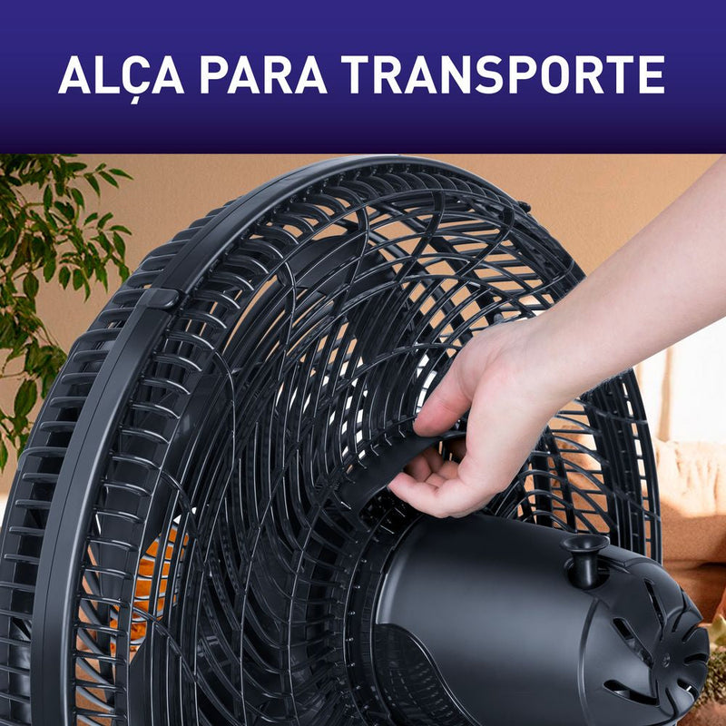 Ventilador De Mesa Arno 40cm X-treme 160w Ve94 40 Cm Preto Preto Plástico