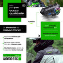 Fone De Ouvido Para Capacete Bluetooth Headset Rgb Sem Fio Kateluo