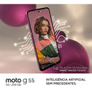 Smartphone Motorola Moto g55 5G - 256GB 16GB (8GB RAM+8GB Ram Boost) e Camera 50MP com AI NFC Tela 6.5" com Superbrilho - Rosa