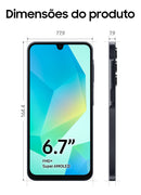 Celular Samsung Galaxy A16 128gb 4gb Ram Câmera 50mp Tela 6.7 Nfc Preto