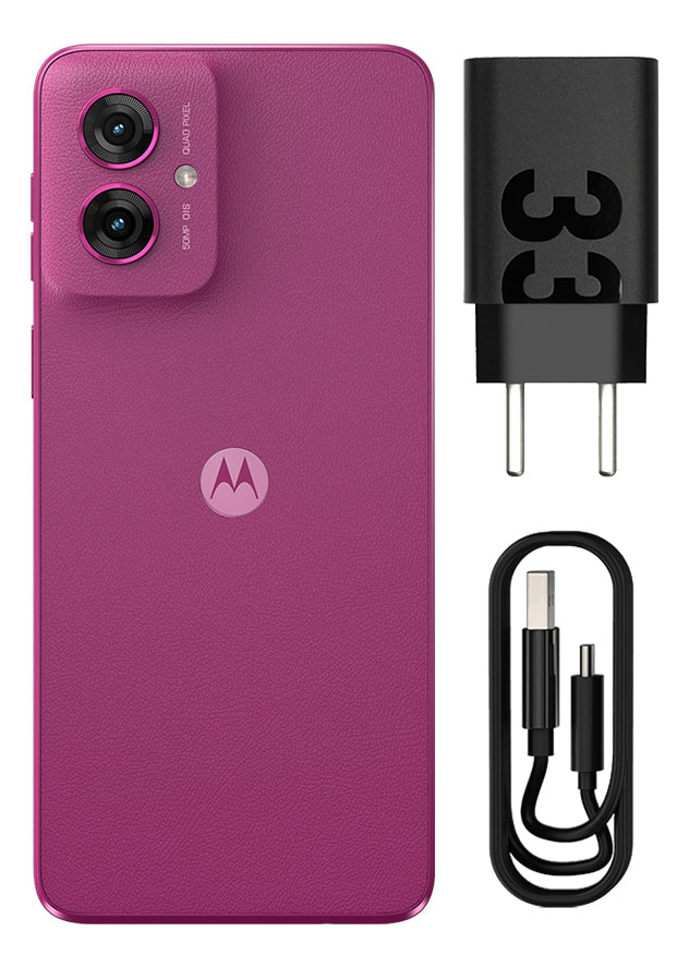 Smartphone Motorola Moto g55 5G - 256GB 16GB (8GB RAM+8GB Ram Boost) e Camera 50MP com AI NFC Tela 6.5" com Superbrilho - Rosa