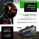 Fone De Ouvido Para Capacete Bluetooth Headset Rgb Sem Fio Kateluo