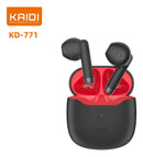 Fone de Ouvido Sem Fio KD-771 Kaidi Tws Bluetooth 5.1 Cor Branco/Preto