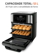 Fritadeira Air Fryer Forno Oven 12L, Mondial, 2200W - AFON-12L-BI