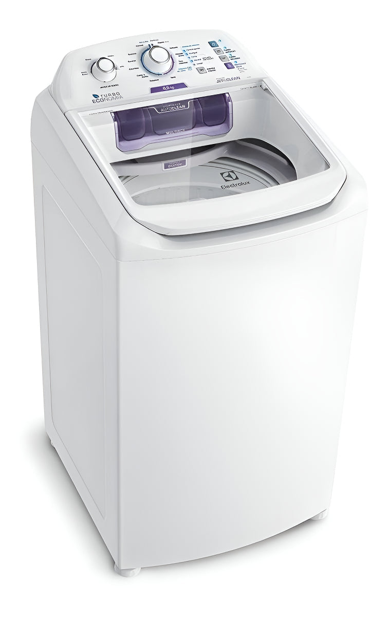 Máquina de Lavar Electrolux 8,5kg Branca Turbo Economia com Jet&amp;Clean e Filtro Fiapos (LAC09)