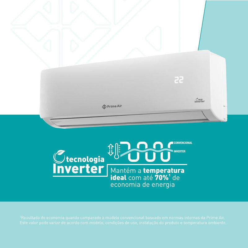 Ar-condicionado Split Inverter 12000 Btu/h Prime Air F 12fc Cor Branco