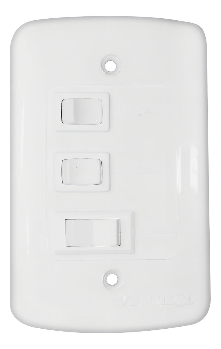 Ventilador de teto Ventisol Fênix branco com 3 pás de plástico 96 cm de diâmetro