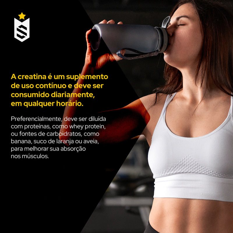 Creatina Monohidratada 500g Soldiers Nutrition 100% Pura Importada Alta Performance Músculo Treino