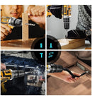 Parafusadeira Furadeira 48v Profissional 2 Baterias Sem Fio Cor Amarelo