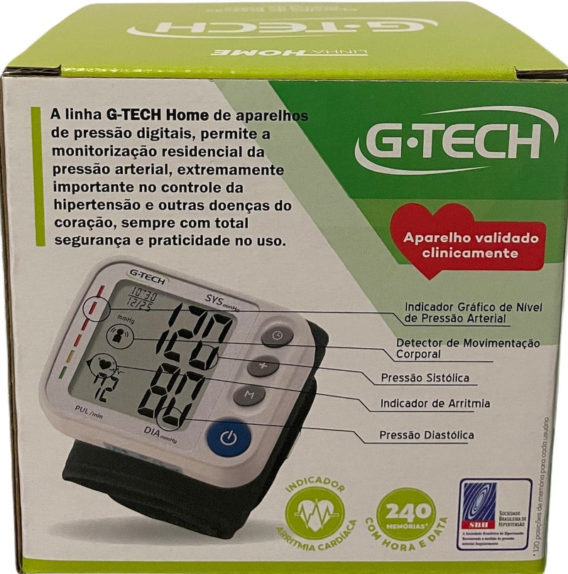Medidor De Pressão Arterial Digital GP400 Branco G-Tech