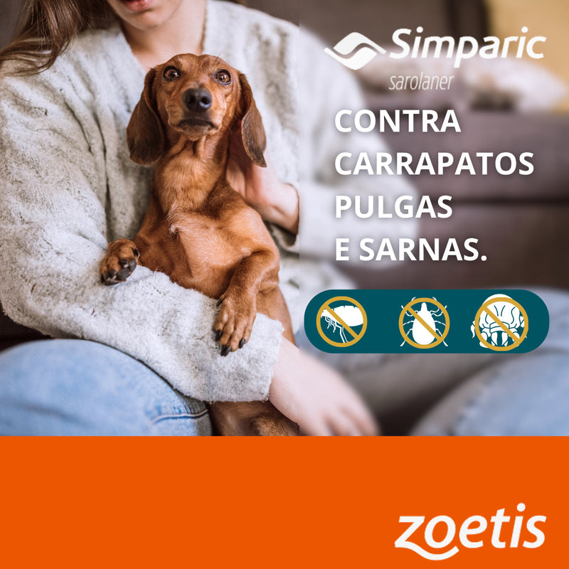 Simparic 20 Mg 5,1 A 10 Kg 1 unidade Zoetis
