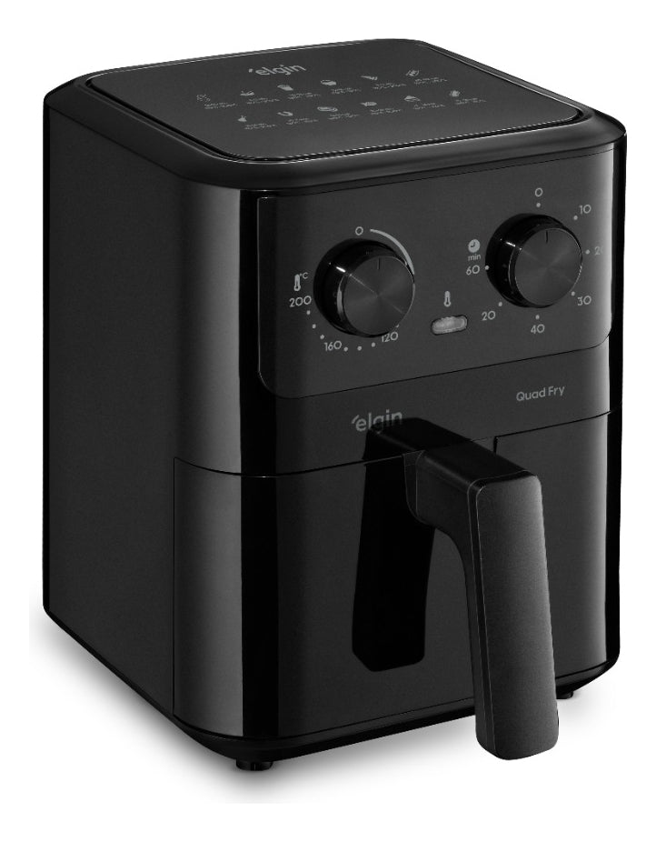 Fritadeira Elétrica Air Fryer Quad Fry Elgin 4,2 L, 1400w Preto