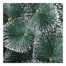 Árvore Pinheiro De Natal Luxo Verde E Neve 2,10m 566 Galhos Cor Verde Com Floco de Neve