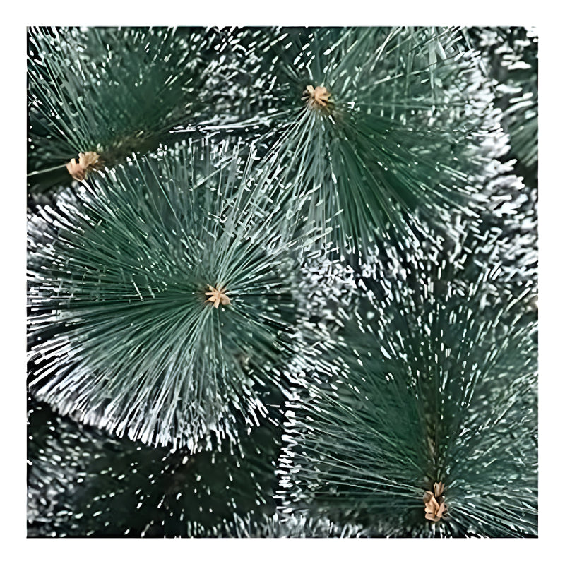 Árvore Pinheiro De Natal Luxo Verde E Neve 2,10m 566 Galhos Cor Verde Com Floco de Neve