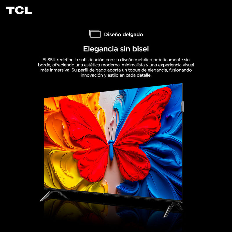 Smart TV TCL 40 Polegadas Full HD QLED S5K WiFi Bluetooth Google TV 2 HDMI HDR10 Dolby Audio 40S5K