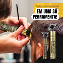 Maquina Maquininha De Cortar Cabelo Barbeador Eletrico Aparador De Pelos Acabamento Dragão Buda Profissional Kamufla